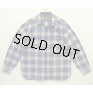 画像: RALPH LAUREN "POLO COUNTRY" チンスト＆マチ付き 長袖 ワークシャツ オンブレチェック (USED)