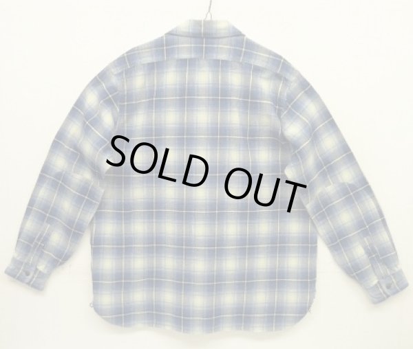 画像4: RALPH LAUREN "POLO COUNTRY" チンスト＆マチ付き 長袖 ワークシャツ オンブレチェック (USED)