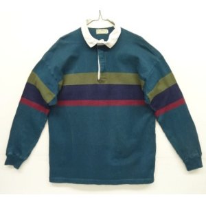 画像: 80'S LL Bean 脇の下ガゼット付き ラガーシャツ USA製 (VINTAGE)