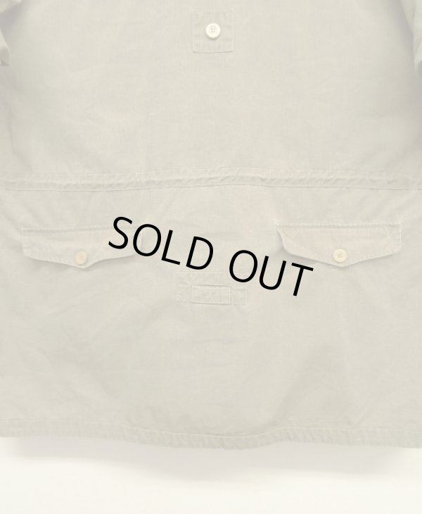 画像4: ユーロヴィンテージ リネン/コットン リバーシブル マウンテンスモック カーキ/オフホワイト (VINTAGE)