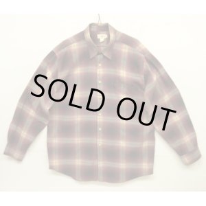 画像: 90'S J.CREW 旧タグ レーヨン混 長袖シャツ オンブレチェック ポルトガル製 (VINTAGE)