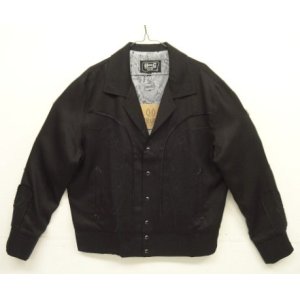 画像: H BAR C "BOLERO JACKET" ショート丈 ウエスタンジャケット ブラック/ブラック刺繍 (NEW)
