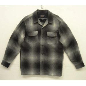 画像: 00'S PENDLETON "BOARD SHIRT" ウール オープンカラーシャツ オンブレチェック (MINT CONDITION)