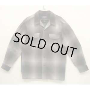 画像: 00'S PENDLETON "BOARD SHIRT" ウール オープンカラーシャツ オンブレチェック (MINT CONDITION)