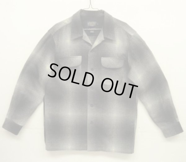 画像1: 00'S PENDLETON "BOARD SHIRT" ウール オープンカラーシャツ オンブレチェック (MINT CONDITION)
