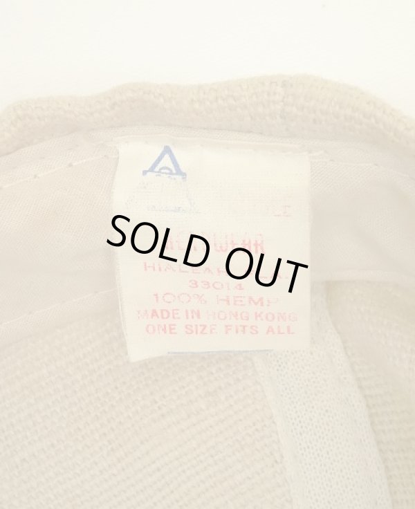 画像6: OREGON COAST "HEMP100%" 6パネル ベースボールキャップ ナチュラル/バーガンディ (USED)