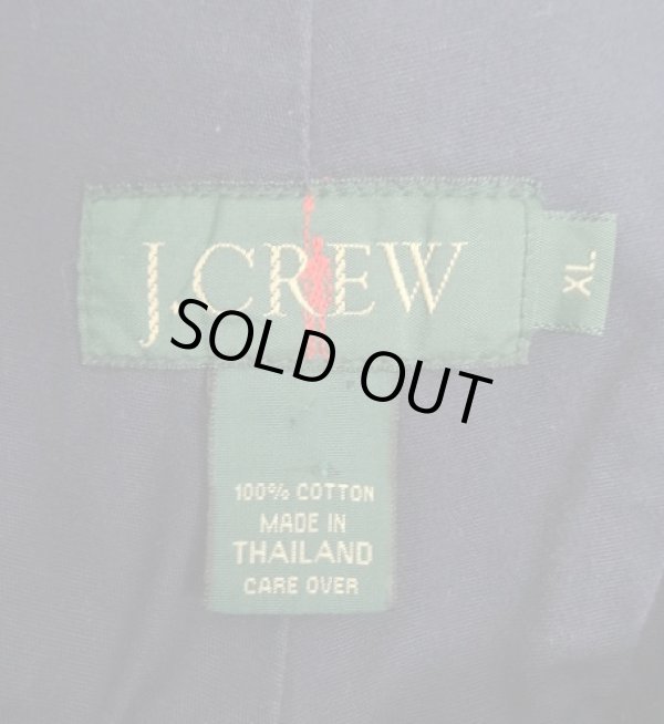 画像2: 90'S J.CREW 旧タグ コットン カラーブロック アノラックパーカー ホワイト/ネイビー (VINTAGE)