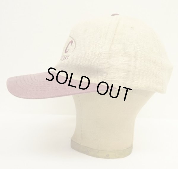 画像3: OREGON COAST "HEMP100%" 6パネル ベースボールキャップ ナチュラル/バーガンディ (USED)