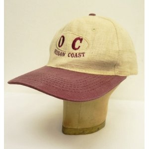 画像: OREGON COAST "HEMP100%" 6パネル ベースボールキャップ ナチュラル/バーガンディ (USED)