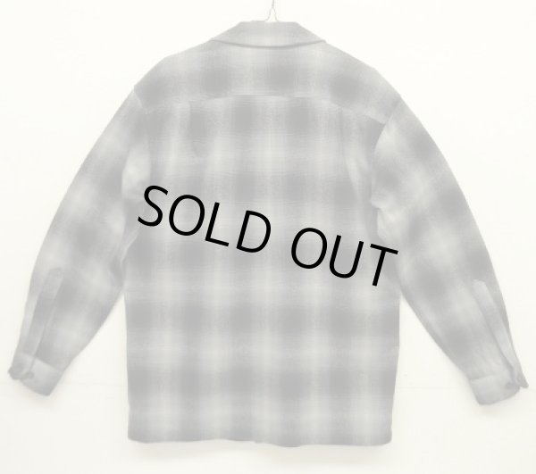 画像3: 00'S PENDLETON "BOARD SHIRT" ウール オープンカラーシャツ オンブレチェック (MINT CONDITION)
