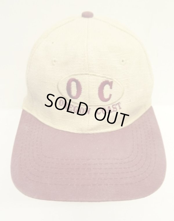 画像2: OREGON COAST "HEMP100%" 6パネル ベースボールキャップ ナチュラル/バーガンディ (USED)