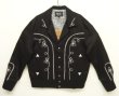 画像1: H BAR C "BOLERO JACKET" ショート丈 ウエスタンジャケット ブラック/ホワイト刺繍 (NEW)