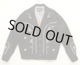 画像: H BAR C "BOLERO JACKET" ショート丈 ウエスタンジャケット ブラック/ホワイト刺繍 (NEW)