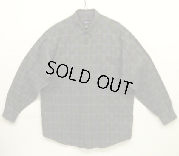 画像1: 90'S PATAGONIA コットン 長袖シャツ チェック柄 ポルトガル製 (VINTAGE)