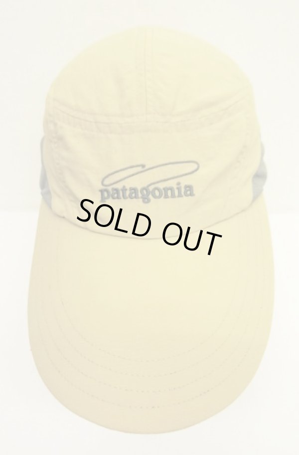 画像2: PATAGONIA サイドメッシュ ナイロン ロングビルキャップ ベージュ (USED)