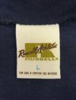 画像2: 70'S RUSSELL ATHLETIC 金タグ シングルステッチ フットボール Tシャツ ネイビー USA製 (DEADSTOCK)