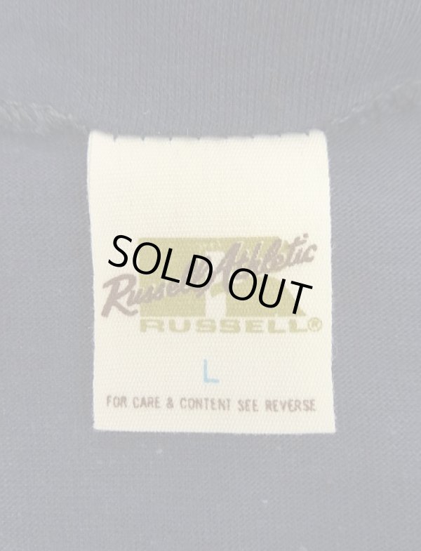 画像2: 70'S RUSSELL ATHLETIC 金タグ シングルステッチ フットボール Tシャツ ネイビー USA製 (DEADSTOCK)