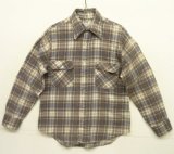 画像: 70'S MONTGOMERY WARD プリントフランネル ワークシャツ チェック柄 (VINTAGE)