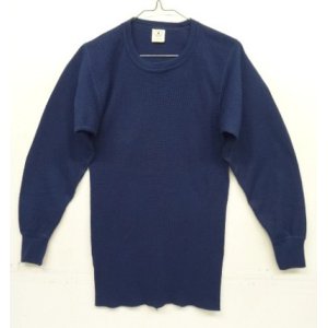 画像: 90'S NORTHWEST TERRITORY サーマル 長袖 Tシャツ ネイビー (DEADSTOCK)