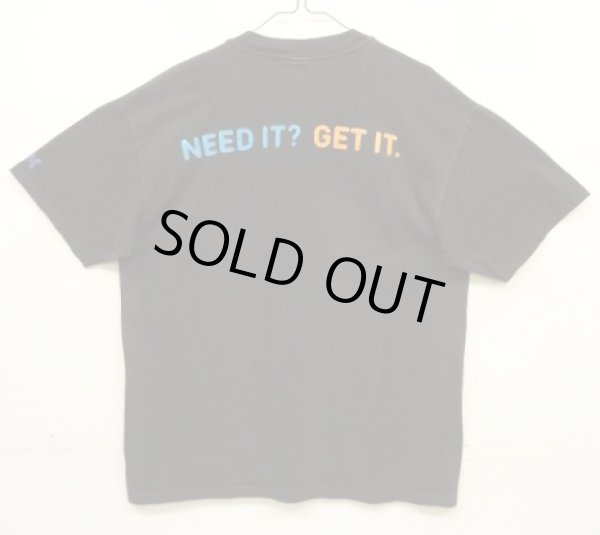 画像5: 90'S IBM "NEED IT?GET IT" 両面＆袖プリント 半袖 Tシャツ ブラック (VINTAGE)