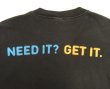 画像6: 90'S IBM "NEED IT?GET IT" 両面＆袖プリント 半袖 Tシャツ ブラック (VINTAGE)