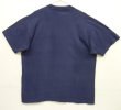 画像5: 90'S MULLER'S コットン シングルステッチ ポケット付き 半袖 Tシャツ フェードネイビー USA製 (VINTAGE)