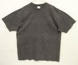 画像1: 90'S GAP 旧タグ ヘビーウエイト ポケット付き ボックス Tシャツ フェードブラック (VINTAGE)