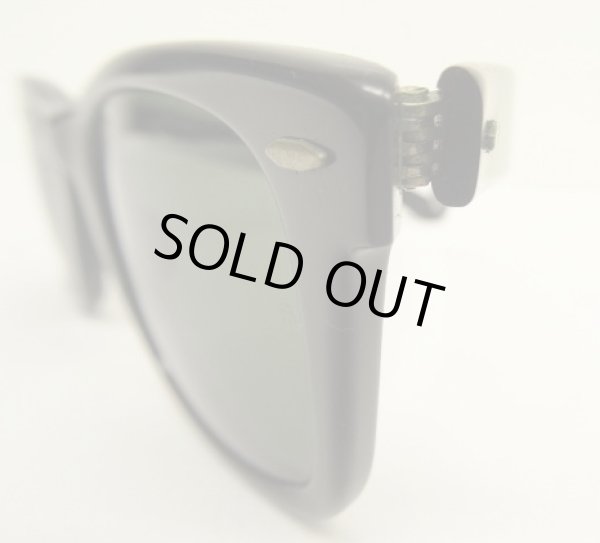 画像5: 80'S B&L ボシュロム製 RAY-BAN "WAYFARER" サングラス ブラック USA製 (VINTAGE)