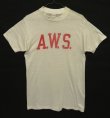 画像1: 60'S A.W.S. "STALLION by HEALTHKNIT" シングルステッチ 染み込みプリント 半袖 Tシャツ ホワイト USA製 (VINTAGE)