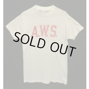 画像: 60'S A.W.S. "STALLION by HEALTHKNIT" シングルステッチ 染み込みプリント 半袖 Tシャツ ホワイト USA製 (VINTAGE)