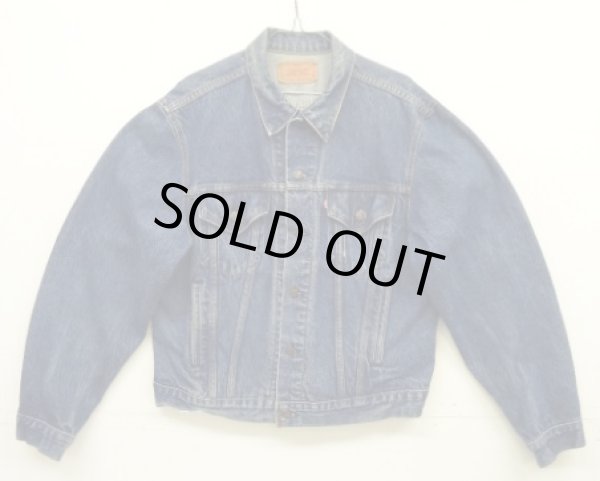 画像1: 80'S LEVIS "71506" スモールe 4thモデル デニムジャケット インディゴ 46L USA製 (VINTAGE)