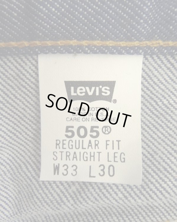 画像2: 00'S LEVIS 505 デニム インディゴ W33L30 USA製 (MINT CONDITION)