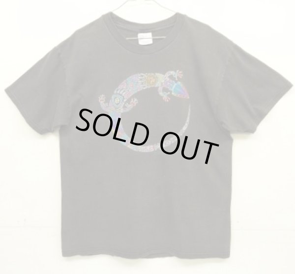 画像1: 00'S ART GECKO APPAREL 半袖 Tシャツ フェードブラック (VINTAGE)