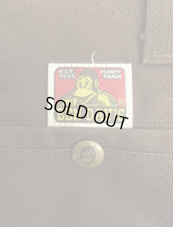 画像6: BEN DAVIS "FRISCO PANTS" トップスナップボタン フリスコパンツ ブラウン USA製 (VINTAGE)