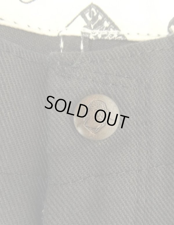 画像2: BEN DAVIS "FRISCO PANTS" トップスナップボタン フリスコパンツ ブラック USA製 (VINTAGE)