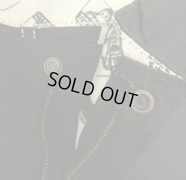 画像3: BEN DAVIS "FRISCO PANTS" トップスナップボタン フリスコパンツ ブラック USA製 (VINTAGE)