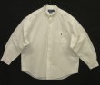 画像1: 90'S RALPH LAUREN "BIG SHIRT" オックスフォード 長袖 BDシャツ ホワイト (VINTAGE)