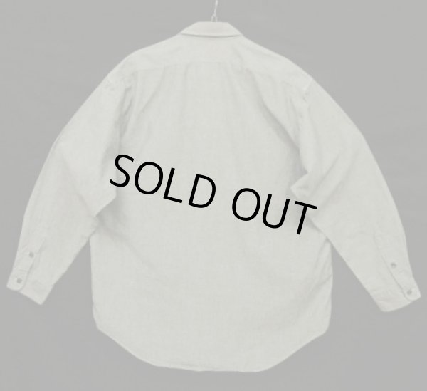 画像3: 90'S RALPH LAUREN "DUNGAREE WORKSHIRT" シャンブレー ワークシャツ ブラック (VINTAGE)