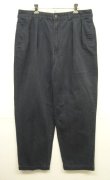 画像1: 90'S RALPH LAUREN "ANDREW PANT" ツープリーツ チノパンツ ネイビー (VINTAGE)