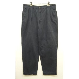 画像: 90'S RALPH LAUREN "ANDREW PANT" ツープリーツ チノパンツ ネイビー (VINTAGE)