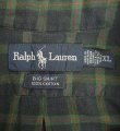 画像2: 90'S RALPH LAUREN "BIG SHIRT" 同色ロゴ コットンビエラ 長袖 BDシャツ チェック柄 (VINTAGE)