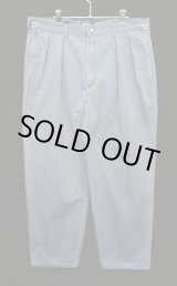 画像: 90'S RALPH LAUREN "ボックスロゴ" ツープリーツ チノパンツ ブルー USA製 (VINTAGE)