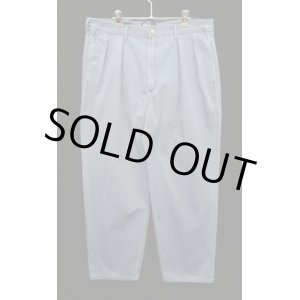 画像: 90'S RALPH LAUREN "ボックスロゴ" ツープリーツ チノパンツ ブルー USA製 (VINTAGE)