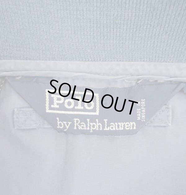 画像2: 90'S RALPH LAUREN 三角タグ ポプリン L-2B フライトジャケット ブルー (VINTAGE)