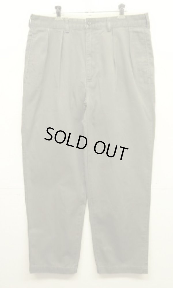 画像1: 90'S RALPH LAUREN "ANDREW PANT" ツープリーツ チノパンツ カーキ (VINTAGE)