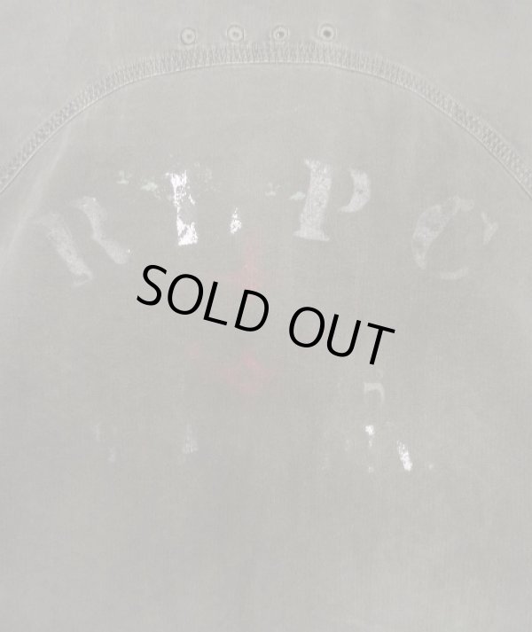 画像6: 90'S RALPH LAUREN チンスト付き バックステンシル ワークシャツ ブラック (VINTAGE)