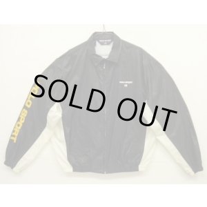 画像: 90'S RALPH LAUREN "POLO SPORT" 三角タグ チンスト付き リップストップナイロン ドリズラージャケット ブラック/ホワイト (VINTAGE)