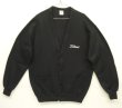 画像1: 80'S JERZEES "TITLEIST" スウェット カーディガン ブラック USA製 (VINTAGE)
