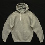 画像: 80'S DISCUS ATHLETIC 脇の下ガゼット付き ラグランスリーブ スウェット パーカー ヘザーグレー USA製 (VINTAGE)