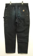 画像4: CARHARTT ダブルニー ダック ペインターパンツ ブラック W36L32 USA製 (VINTAGE)